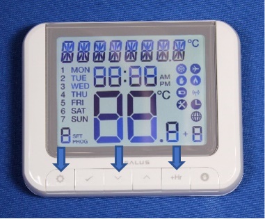 TERMOSTATO AMBIENTE DIGITAL FRIO−CALOR RTE 520RF OpenTherm SALUS